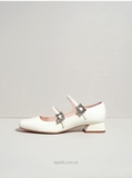 Giày Ro/ger Vi/vi/er Très Vivier Strass Buckle Mini Babies Ballerinas