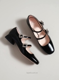 Giày Ro/ger Vi/vi/er Très Vivier Strass Buckle Mini Babies Ballerinas