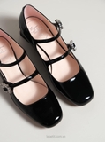 Giày Ro/ger Vi/vi/er Très Vivier Strass Buckle Mini Babies Ballerinas