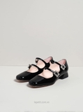 Giày Ro/ger Vi/vi/er Très Vivier Strass Buckle Mini Babies Ballerinas