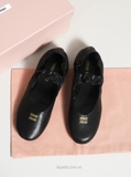 Giày M/iu M/iu Ruches Nappa Leather Ballerinas