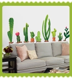Decal dán tường xương rồng - HO940