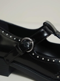 [ORDER 2 - 3 TUẦN] Giày M/iu M/iu Brushed T-Strap Brogue
