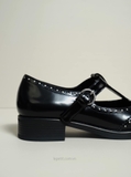 [ORDER 2 - 3 TUẦN] Giày M/iu M/iu Brushed T-Strap Brogue