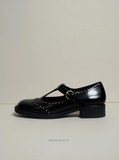 [ORDER 2 - 3 TUẦN] Giày M/iu M/iu Brushed T-Strap Brogue
