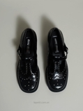 [ORDER 2 - 3 TUẦN] Giày M/iu M/iu Brushed T-Strap Brogue