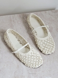 [ORDER 2 - 3 TUẦN] Giày Dear Frances Balla Weave Strap Flats