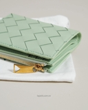 Ví BV Small Intrecciato Bi-fold Zip Wallet