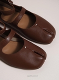 Giày Mai*son Mar*gie*la Tabi Double Strap Flats