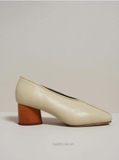 [ORDER 2 - 3 TUẦN] Giày Icicle Wooden Heel Pumps