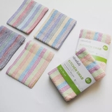 Set 4 khăn bếp cotton sọc nhiều màu 35x35 cm - HO2427