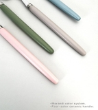 Bộ 1 muỗng & 1 nĩa kim loại không gỉ cán sứ màu pastel - HO2387