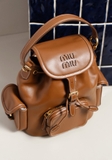 Ba lô M/iu M/iu Leather Backpack