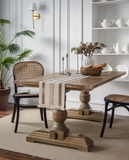 Khăn trải bàn table runner đan móc tua rua 30x140/160/220 cm