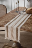 Khăn trải bàn table runner đan móc tua rua 30x140/160/220 cm