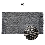 Thảm trải sàn trang trí tua rua màu trơn 60x90 cm