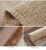 Thảm trải sàn trang trí tua rua màu trơn 60x90 cm