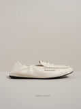 Giày M/iu M/iu Ruches Nappa Leather Loafers