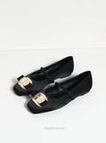 Giày Fer/ra/ga/mo New Vara Plate Ballerina Flats