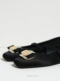 Giày Fer/ra/ga/mo New Vara Plate Ballerina Flats