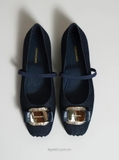 Giày Fer/ra/ga/mo New Vara Plate Ballerina Flats