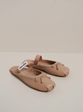 Giày M/iu M/iu Leather Ballerina Mules