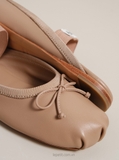 Giày M/iu M/iu Leather Ballerina Mules