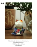 Mèo chiêu tài mặc kimono Yakushigama