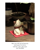 Mèo may mắn vui vẻ giấy washi Maneki Neko Nhật