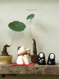Mèo may mắn vui vẻ giấy washi Maneki Neko Nhật