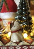 Mèo may mắn vui vẻ giấy washi Maneki Neko Nhật