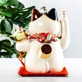Mèo thần tài “Đại khai vận chiêu phúc” Yakushigama