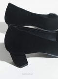 Giày Ro/ger Vi/vi/er Belle Vivier Velvet Pumps