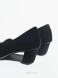 Giày Ro/ger Vi/vi/er Belle Vivier Velvet Pumps