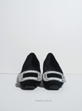 Giày Ro/ger Vi/vi/er Belle Vivier Velvet Pumps