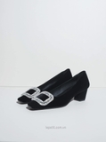 Giày Ro/ger Vi/vi/er Belle Vivier Velvet Pumps