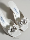 Giày Jim/my Ch/oo Flower Mules
