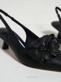 Giày Jim/my Ch/oo Amita Flower 45 Slingback Pumps