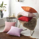 Vỏ gối vuông sofa nhung gân sọc 45x45 cm