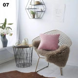 Vỏ gối vuông sofa nhung gân sọc 45x45 cm