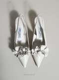 Giày Jim/my Ch/oo Amita Flower 45 Slingback Pumps