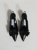 Giày Jim/my Ch/oo Amita Flower 45 Slingback Pumps