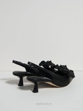 Giày Jim/my Ch/oo Amita Flower 45 Slingback Pumps