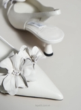 Giày Jim/my Ch/oo Amita Flower 45 Slingback Pumps