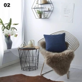 Vỏ gối vuông sofa nhung gân sọc 45x45 cm