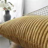 Vỏ gối vuông sofa nhung gân sọc 45x45 cm