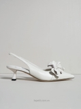 Giày Jim/my Ch/oo Amita Flower 45 Slingback Pumps