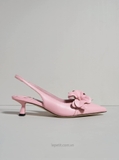 Giày Jim/my Ch/oo Amita Flower 45 Slingback Pumps