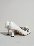 Giày Jim/my Ch/oo Rosalia Flower Pumps