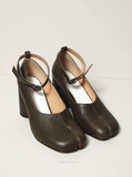 [ORDER 2 - 3 TUẦN] Giày Mai/son Mar/gie/la Tabi 75 Ankle Strap Pumps